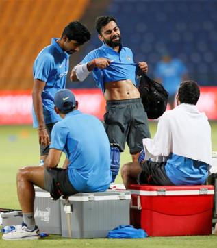 Kohli has lost a significant amount of weight over the last few years. (REUTERS) Kohli has lost a significant amount of weight over the last few years. (REUTERS)