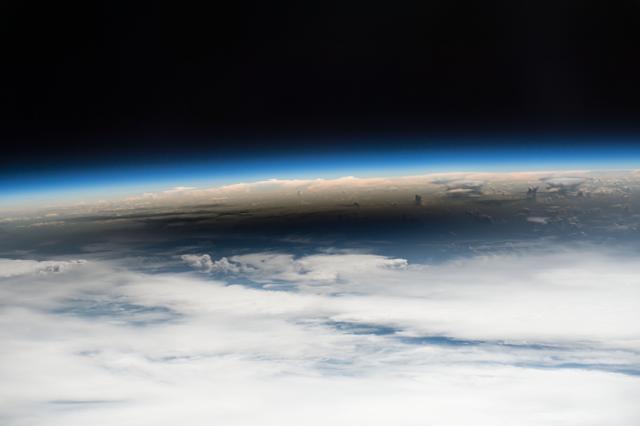 Total solar eclipse viewed from space. (NASA)