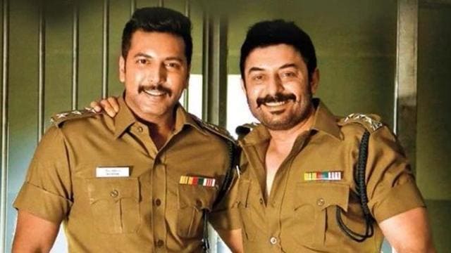 Jayam Ravi and Arvind Swami play characters who swap souls in Bogan.