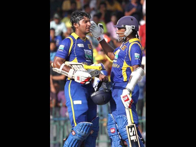 The retirement of Mahela Jayawardene (R) and Kumar Sangakkara has hurt Sri Lanka’s cricket. (AP)