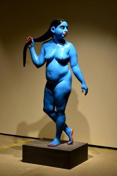 His sculptures show women in their natural state, with folds of flesh, a wide girth and often exaggerated features. (Nikhita Venugopal) His sculptures show women in their natural state, with folds of flesh, a wide girth and often exaggerated features. (Nikhita Venugopal)