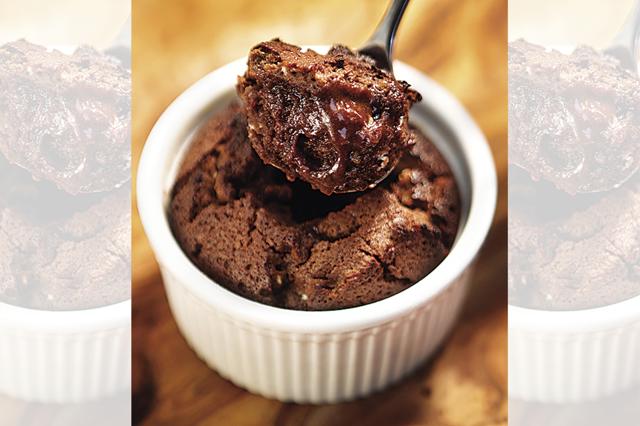 Melted chocolate oozes out with every scoop of these muffins. (Amit Ashar) Melted chocolate oozes out with every scoop of these muffins. (Amit Ashar)