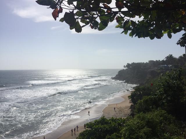 First sight of Varkala beach. (Rohan Naahar/HT Photo)