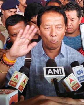 GJM leader Binay Tamang, who led the five-member Morcha team to the meeting with the chief minister is under fire from Bimal Gurung and may be expelled from the party on Friday. (Bikram Sashanker) GJM leader Binay Tamang, who led the five-member Morcha team to the meeting with the chief minister is under fire from Bimal Gurung and may be expelled from the party on Friday. (Bikram Sashanker)
