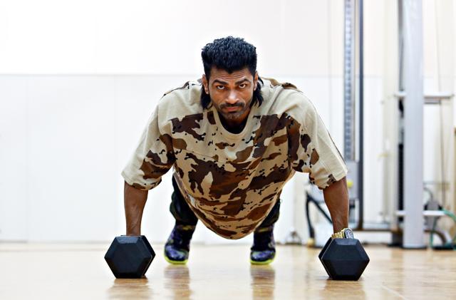 When Dutta started gaining weight, he weighed only 45 kgs. (Amal KS/HT Photo)