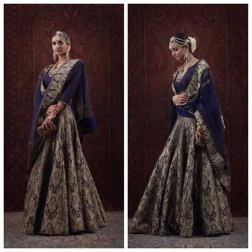 Model in a Banarasi lehenga by Rimple & Harpreet Narula Model in a Banarasi lehenga by Rimple & Harpreet Narula