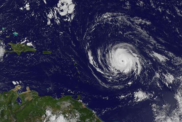 This image obatined from the NASA's GOES Project shows Hurricane Irma on September 4, 2017. A hurricane watch is in effect for Antigua, Barbuda, Anguilla, Montserrat, St Kitts, and Nevis; Saba, St Eustatius, and Sint Maarten; Saint Martin and Saint Barthelemy. (AFP) This image obatined from the NASA's GOES Project shows Hurricane Irma on September 4, 2017. A hurricane watch is in effect for Antigua, Barbuda, Anguilla, Montserrat, St Kitts, and Nevis; Saba, St Eustatius, and Sint Maarten; Saint Martin and Saint Barthelemy. (AFP)