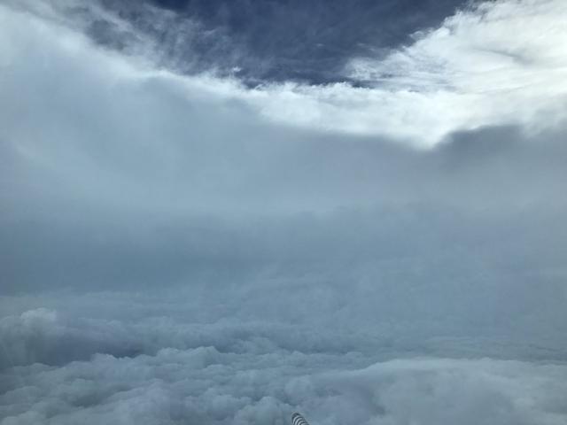 An image of Hurricane Irma from inside the plane. (CDR Kibbey/NOAA) An image of Hurricane Irma from inside the plane. (CDR Kibbey/NOAA)