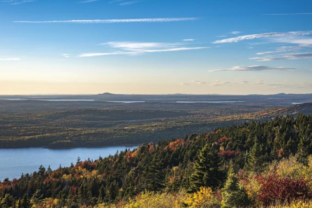The Cadillac Mountain has birch, aspen and oak trees blazing with peak autumn glory. (Shutterstock)