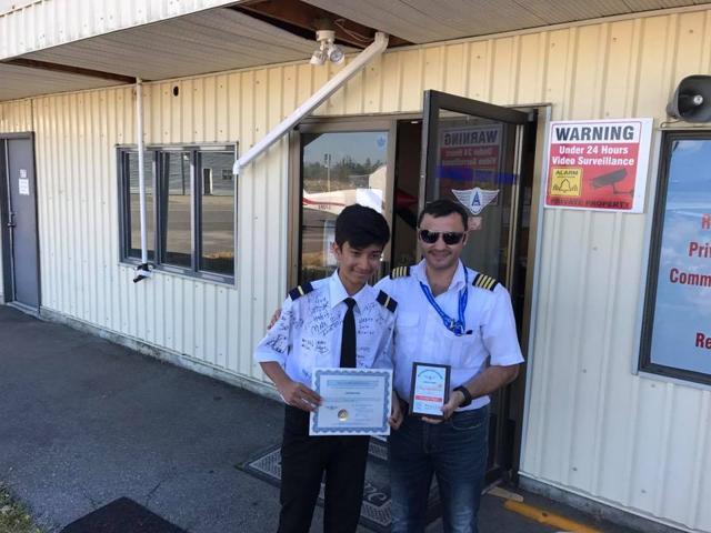 Mansour claimed that he had also set a record of being the youngest pilot to fly solo with the least number of training hours. Mansour claimed that he had also set a record of being the youngest pilot to fly solo with the least number of training hours.