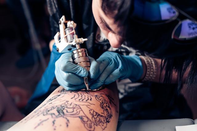 Replacing an old tattoo with a new one can affect the colour and texture of the skin. (Shutterstock) Replacing an old tattoo with a new one can affect the colour and texture of the skin. (Shutterstock)