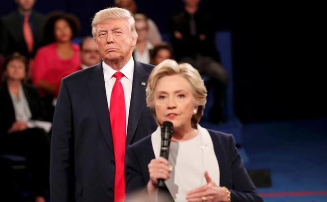 Donald Trump and Hillary Clinton during their presidential town hall debate at Washington University in St. Louis, Missouri, US, in October 2016. (Reuters/File Photo) Donald Trump and Hillary Clinton during their presidential town hall debate at Washington University in St. Louis, Missouri, US, in October 2016. (Reuters/File Photo)