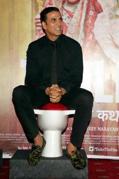 Akshay Kumar during promotion of his film Toilet: Ek Prem Katha in New Delhi. (IANS)