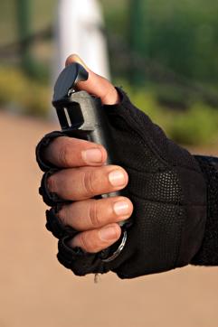Commandos of Delhi Police Parakaram vans use pepper spray as it doesn’t violate human rights. (Shivam Saxena/ HT Photo ) Commandos of Delhi Police Parakaram vans use pepper spray as it doesn’t violate human rights. (Shivam Saxena/ HT Photo )