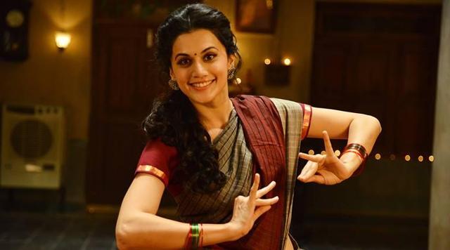 Taapsee in a still from Anando Brahma. Taapsee in a still from Anando Brahma.