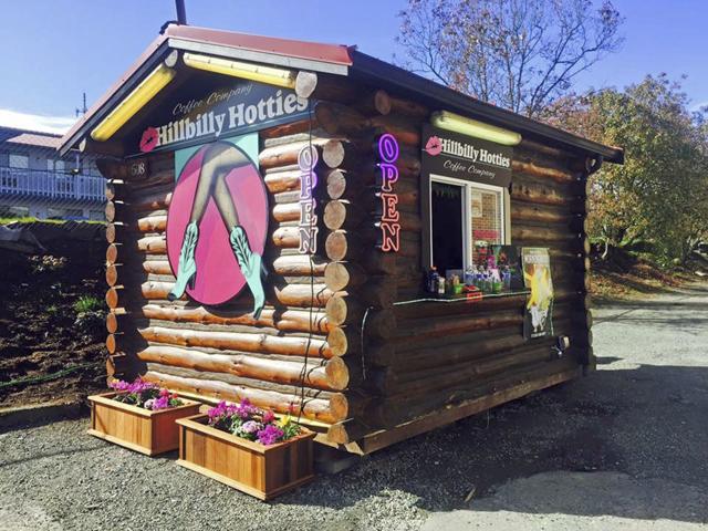 Jovanna Edge runs five Hillbilly Hotties stands. Seven bikini baristas and Edge have sued the city of Everett. (AP) Jovanna Edge runs five Hillbilly Hotties stands. Seven bikini baristas and Edge have sued the city of Everett. (AP)