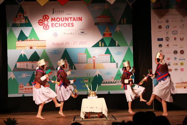 Traditional dance performed by students of the Sersang school. (Courtesy Mountain Echoes) Traditional dance performed by students of the Sersang school. (Courtesy Mountain Echoes)
