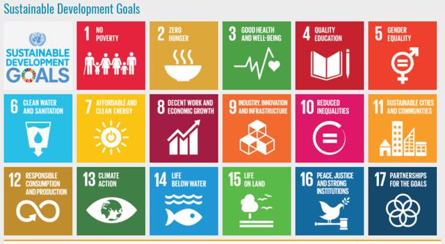 The 17 sustainable development goals listed by the United Nations. (sustainabledevelopment.un.org)