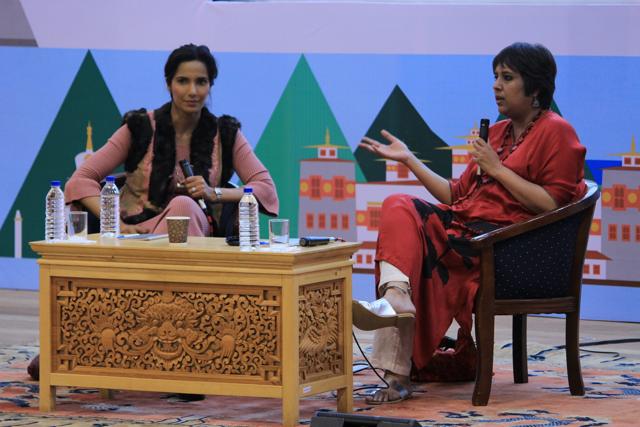 Padma Lakshmi and Barkha Dutt (Courtesy Mountain Echoes) Padma Lakshmi and Barkha Dutt (Courtesy Mountain Echoes)