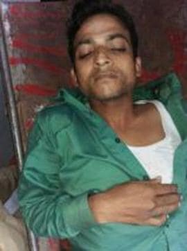 One of the injured robbers. (HT Photo)
