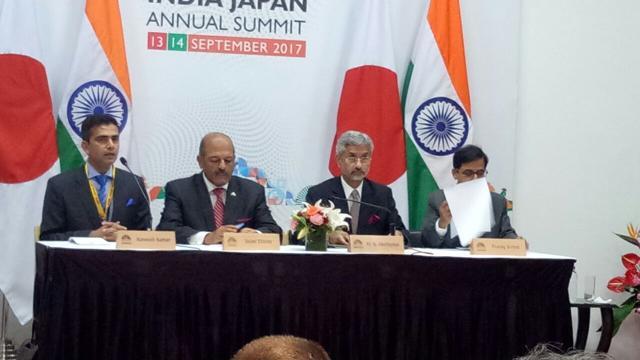Foreign secretary S Jaishankar addressing the media at Mahatma Mandir, Gandhinagar. (AIR/Twitter) Foreign secretary S Jaishankar addressing the media at Mahatma Mandir, Gandhinagar. (AIR/Twitter)