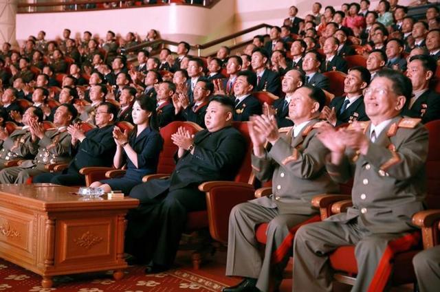 North Korean leader Kim Jong Un claps during a celebration for nuclear scientists and engineers who contributed to a hydrogen bomb test, in this undated photo released by North Korea's Korean Central News Agency (KCNA) in Pyongyang on September 10, 2017. (Reuters) North Korean leader Kim Jong Un claps during a celebration for nuclear scientists and engineers who contributed to a hydrogen bomb test, in this undated photo released by North Korea's Korean Central News Agency (KCNA) in Pyongyang on September 10, 2017. (Reuters)