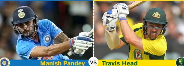 Manish Pandey and Travis Head will look to give their respective batting line-ups stability in the middle. (HT Photo) Manish Pandey and Travis Head will look to give their respective batting line-ups stability in the middle. (HT Photo)
