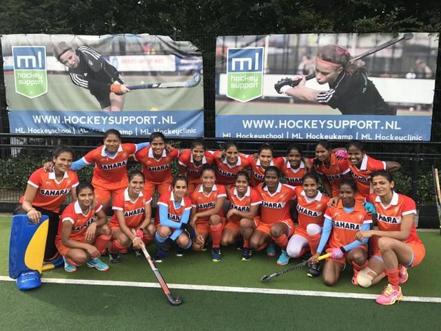 The Indian women’s hockey team lost three and won one game in their tour of Europe. (Hockey India) The Indian women’s hockey team lost three and won one game in their tour of Europe. (Hockey India)