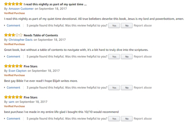 Amazon reviews