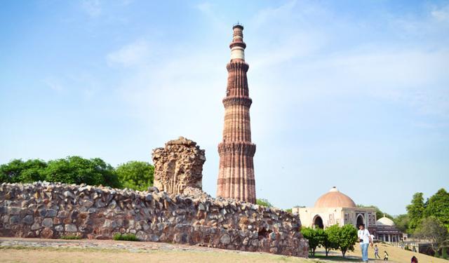 The Qutub Minar in Mehrauli, Delhi. (HT Photo)