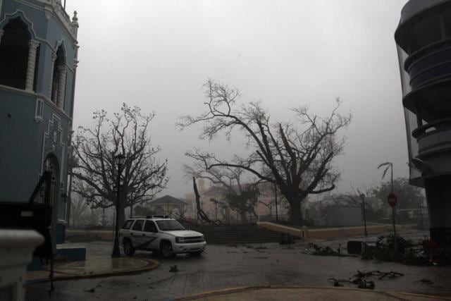 The US National Hurricane Center warned of "large and destructive waves" as Maria came ashore near Yabucoa on the southeast coast. (AFP) The US National Hurricane Center warned of "large and destructive waves" as Maria came ashore near Yabucoa on the southeast coast. (AFP)
