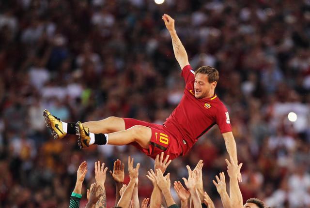 Francesco Totti of Italy, who had a long career with AS Roma, managed a goal in the 1993 FIFA Under-17 World Cup in Japan -- marking the start of an illustrious club and international career. (Getty Images) Francesco Totti of Italy, who had a long career with AS Roma, managed a goal in the 1993 FIFA Under-17 World Cup in Japan -- marking the start of an illustrious club and international career. (Getty Images)