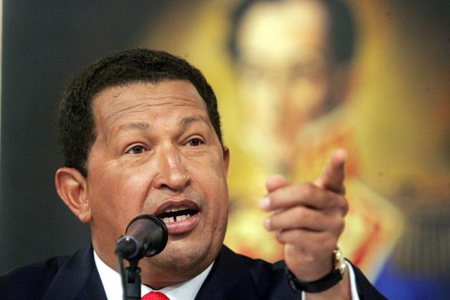 Hugo Chavez speaks at a press conference in Caracas, Venezuela on November 30, 2006. (Getty Images) Hugo Chavez speaks at a press conference in Caracas, Venezuela on November 30, 2006. (Getty Images)