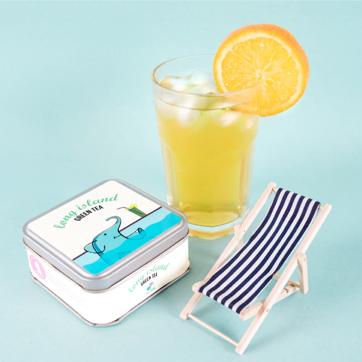 Dried orange peel and mint go into the making of The Long Island tea offered by Tea Trunk, which has a refreshing, citric taste. Dried orange peel and mint go into the making of The Long Island tea offered by Tea Trunk, which has a refreshing, citric taste.