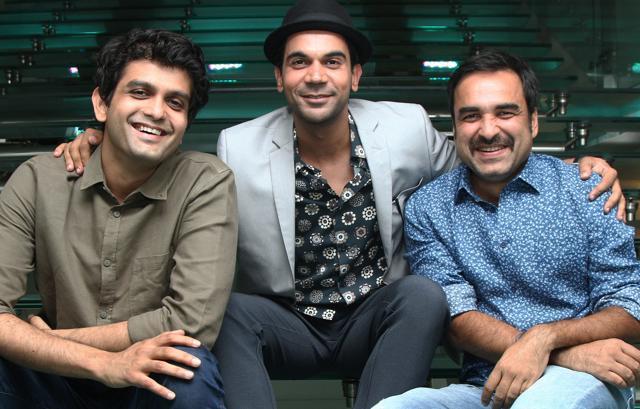 Newton director Amit Masurkar, with actors Rajkummar Rao and Pankaj Tripathi during the promotion of the film in Delhi. (Waseem Gashroo/Hindustan Times) Newton director Amit Masurkar, with actors Rajkummar Rao and Pankaj Tripathi during the promotion of the film in Delhi. (Waseem Gashroo/Hindustan Times)