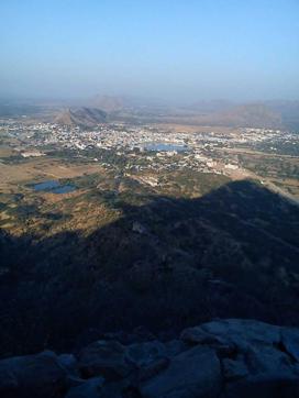 View from Savitri Temple in Pushkar. View from Savitri Temple in Pushkar.