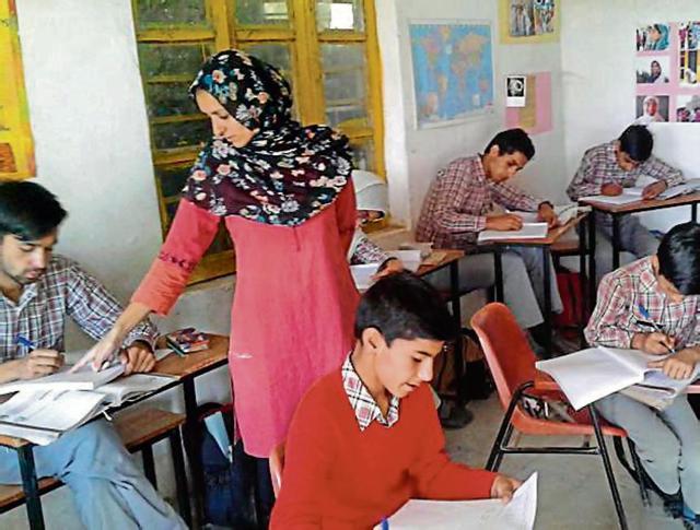 Born and brought up in Dubai, Sabbah Haji returned to her native village in 2008 and decided to run the school in a bid to help the children of her ancestral place. (HT)