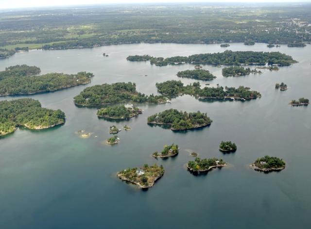 An aerial view of the 1000 Islands. (Shutterstock) An aerial view of the 1000 Islands. (Shutterstock)