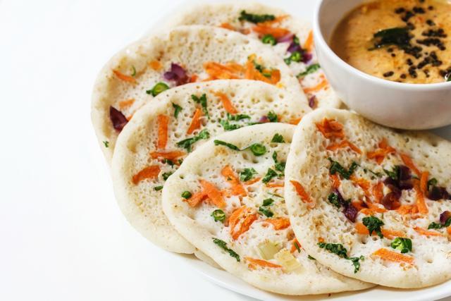 Uttapam made of sooji (semolina) has gluten but you can replace the grain with ragi or amaranth. (Getty Images/iStockphoto) Uttapam made of sooji (semolina) has gluten but you can replace the grain with ragi or amaranth. (Getty Images/iStockphoto)