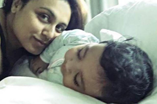 Rani Mukerji with her daughter, Adira. Rani Mukerji with her daughter, Adira.