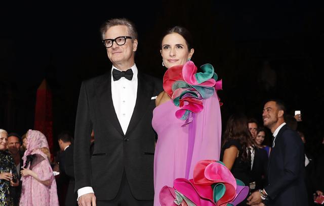 Colin Firth, left, and Livia Firth pose for photographers as they arrive for the Green Carpet Fashion Awards event during the fashion week at the Milan's La Scala theatre, Italy, Sunday, September 24. (AP) Colin Firth, left, and Livia Firth pose for photographers as they arrive for the Green Carpet Fashion Awards event during the fashion week at the Milan's La Scala theatre, Italy, Sunday, September 24. (AP)
