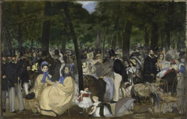 Edouard Manet, Music in the Tuileries Garden, 1861-62 National Galleries (AFP) Edouard Manet, Music in the Tuileries Garden, 1861-62 National Galleries (AFP)