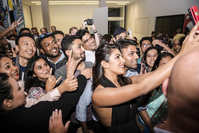 Priyanka Chopra poses with fans on the red carpet before the TIFF Soiree in Toronto. (AP) Priyanka Chopra poses with fans on the red carpet before the TIFF Soiree in Toronto. (AP)