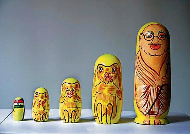 Chaudhuri’s collection also includes this set of nesting dolls from Varanasi. (Chirodeep Chaudhuri) Chaudhuri’s collection also includes this set of nesting dolls from Varanasi. (Chirodeep Chaudhuri)