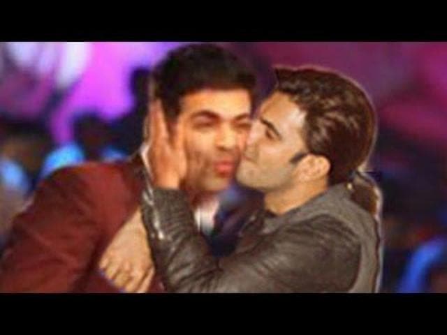 When Ranveer kissed Karan during the AIB Knockout. (YouTube) When Ranveer kissed Karan during the AIB Knockout. (YouTube)