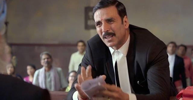 A still from the film Jolly LLB 2, in which actor Akshay Kumar uses actor Salman Khan’s name in a dialogue. A still from the film Jolly LLB 2, in which actor Akshay Kumar uses actor Salman Khan’s name in a dialogue.