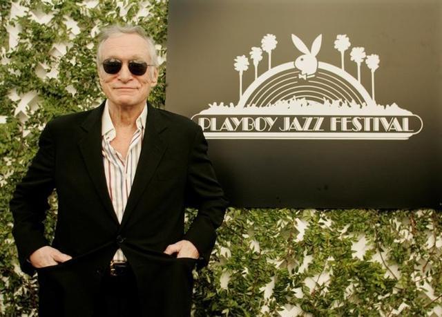 Hugh Hefner poses at a news conference, which was held to announce the artists performing at the 30th Playboy Jazz Festival in Los Angeles, in this February 27, 2008 photo. (Reuters File Photo) Hugh Hefner poses at a news conference, which was held to announce the artists performing at the 30th Playboy Jazz Festival in Los Angeles, in this February 27, 2008 photo. (Reuters File Photo)