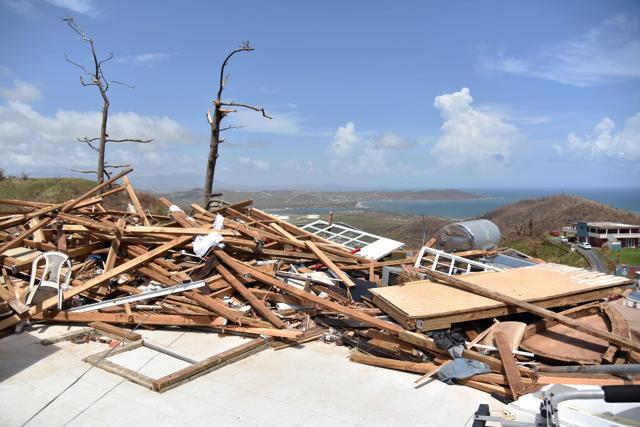View of a destroyed house in Yabucoa, in the east of Puerto Rico, on September 28. (AFP Photo) View of a destroyed house in Yabucoa, in the east of Puerto Rico, on September 28. (AFP Photo)