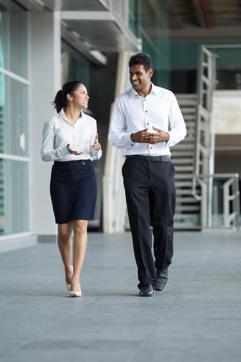 Why not go see a colleague at the other end of the office or in a different department, trekking across corridors and staircases? (Shutterstock)