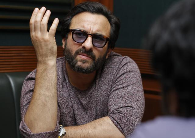 Actor Saif Ali Khan and filmmaker Raja Krishna Menon have worked together in Chef. (Waseem Gashroo/ HT Photo)